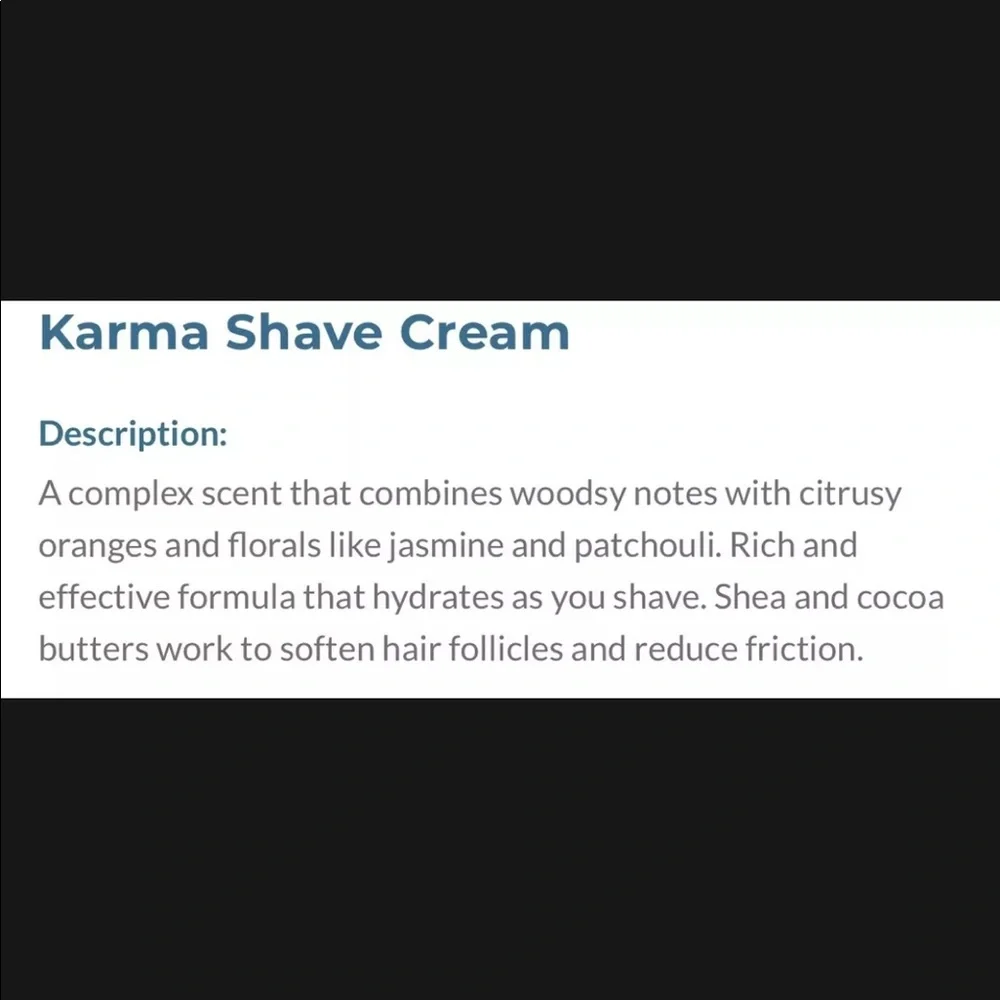Naples Soap Company Shave Cream “Karma” Paraben Free 6oz Vegan Citrus SEALED - Picture 11 of 12